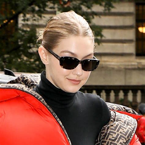 Gigi Hadid Wore an Oversized Fendi Puffer 